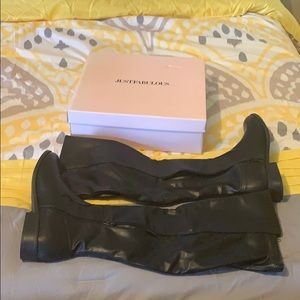 Size 12 Black Knee High Boots